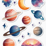 Night Sky - Sticker Sheet v1